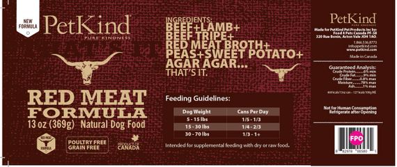 Вологий корм для собак з яловичиною та ягнятком PetKind Red Meat Formula, 369 гр | Зображення 1