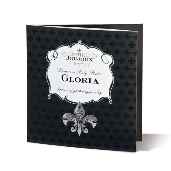 Пэстис из кристаллов Petits Joujoux Gloria set of 3 - Black/Pink, украшение на грудь и вульву | Зображення 1