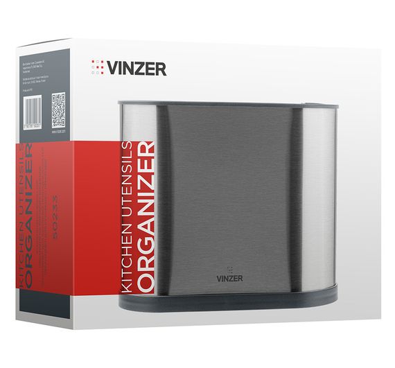 Підставка для столових приладів Vinzer 50233, металева, органайзер для кухні, тримач | Зображення 2