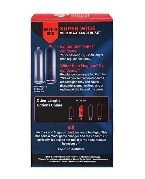 Презервативи MyONE Super Wide 10 шт., картонна коробка Sex Aura | Зображення 2