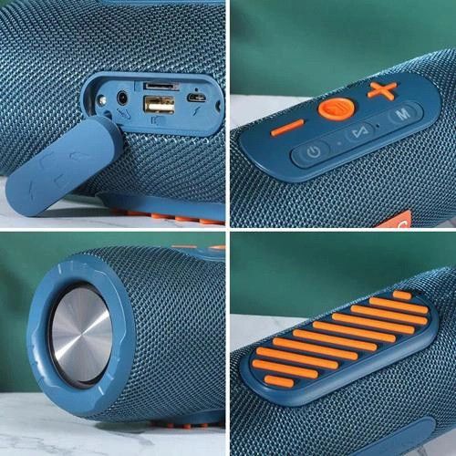 Портативна Bluetooth колонка TG 341 із шнурком. AV-833 Колір: синій | Зображення 3