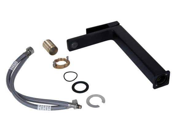 Змішувач для раковини Qtap Gemini QTGEM269BLM45678 Black Matt | Зображення 2