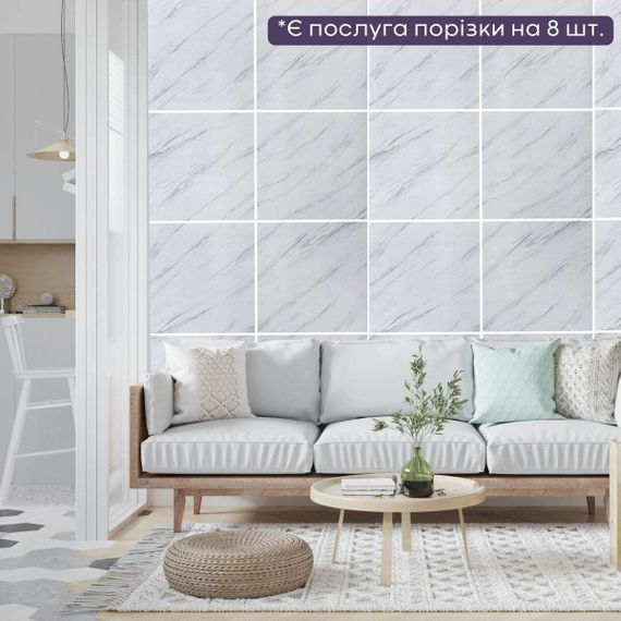 Декоративна ПВХ плита грецький білий мармур 1,22х2,44мх3мм SW-00001402 | Зображення 3