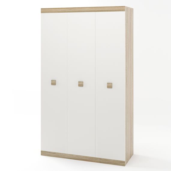 Шафа 3-х дверна Еверест Соната-1200 дуб сонома/білий (EVR-2293)