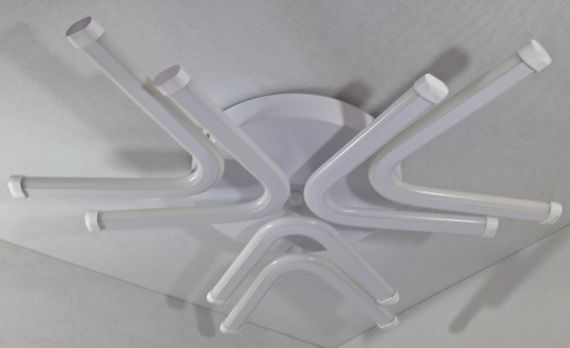 Люстра світлодіодна стельова LED світильник для квартири на стелю лед 25100 Білий 7х61х61 см. | Зображення 4