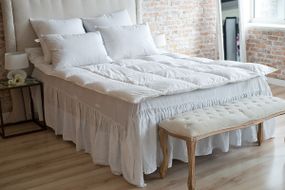 Одеяло SoundSleep Zero gravity пуховое зимнее 90% серый пух 155х210 см 1000г (91688238)