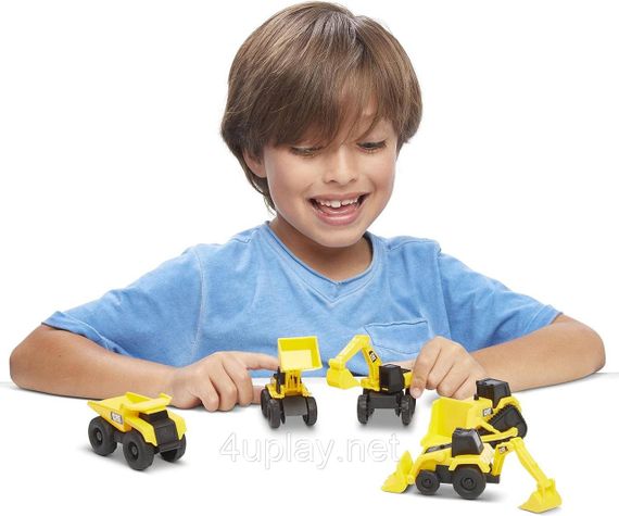 Набор спецтехники CAT (самосвал, погрузчик, бульдозер, трактор, экскаватор). CatToysOfficial Little Machines | Зображення 7