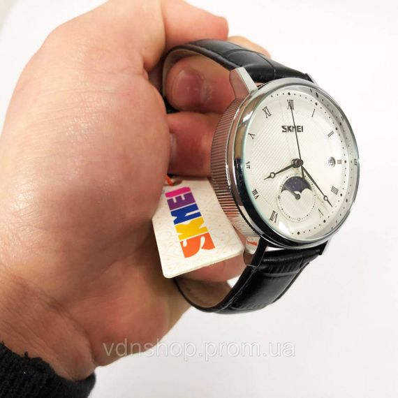Оригинальные мужские часы SKMEI 9308SIBK, Оригинальные брендовые часы для мужчины UZ-15 | Зображення 2