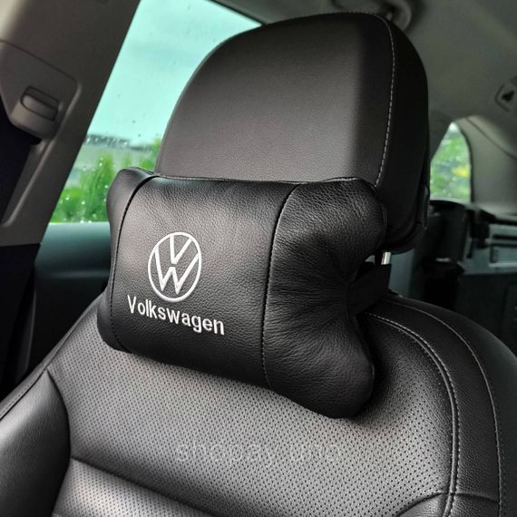 Подголовник-подушка для автомобиля под шею Volkswagen, Подарок мужчине водителю, Автоподушка подарок QB-96 | Зображення 6