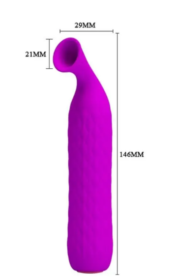 Вагінальний мінівібратор із вакуумним стимулятором Pretty Love «Jonas» Sex Aura | Зображення 4