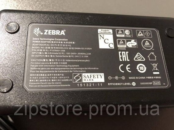 Блок питания 24V 3.12A Zebra | Зображення 2