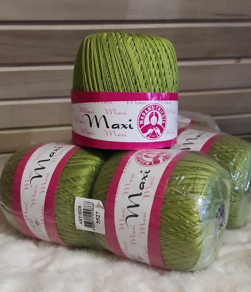 Пряжа MADAME TRICOTE PARIS MAXI 5527 пряжа макси 100% хлопок | Зображення 1