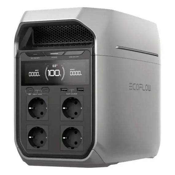 Портативна зарядна станція EcoFlow DELTA 3 Plus (ємність 1024 Вт·ч), 4000 циклів, потужність 1800 Вт (пікова 3600 Вт), 398*200*284