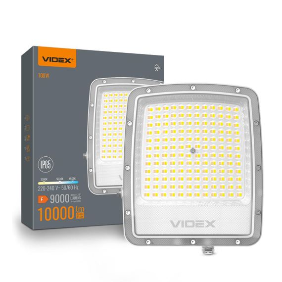 Світлодіодний прожектор VIDEX F5 100W 3000-5000-6500K 230V White (VL-F5-100CW)