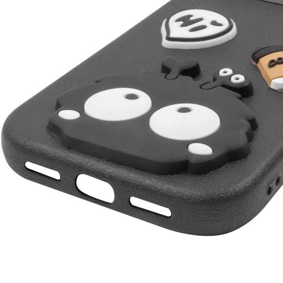 Чехол TPU Leather Toys для Apple iPhone 13 Pro (6.1") Monster / Black | Зображення 4