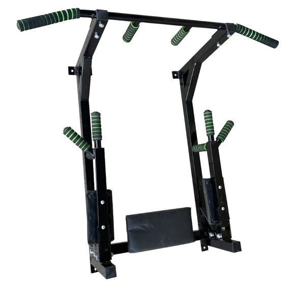 Тренажер турнік з підйомними брусами Iron Pro 4 в 1 NE-TR-5B, з м'якими ручками, чорний | Зображення 2