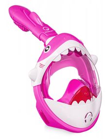 Маска для снорклінгу TSUNAMI Shark повнолицьова, дитяча Pink (P-5905973405430)