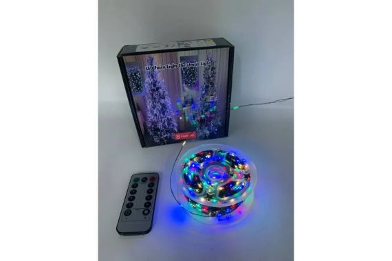 Гирлянда Роса 200 м МУЛЬТИК – зеленая нить, пульт, 8 режимов | Зображення 4