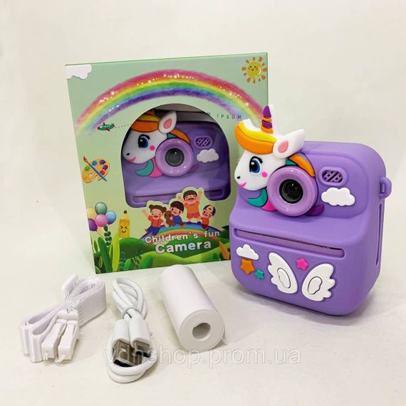 Детская цифровая фотокамера с печатью, Детские фотоаппараты для мальчиков, Фотоаппарат игрушка детская TF-64 | Зображення 6