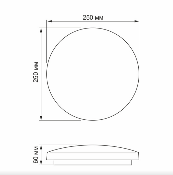 LED Світильник настінно-стельовий 18W 5000К 220V Зоряне небо TLCL-185S Titanum | Зображення 1