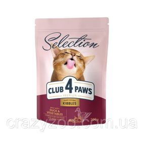Сухий корм для котів Club 4 Paws Selection з качкою та овочами 300 г B4611211