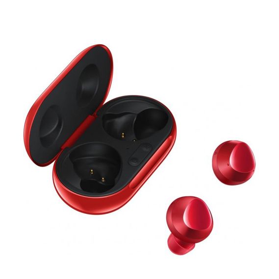 Бездротові навушники, блютуз навушники Samsung Buds + з кейсом. Колір червоний | Зображення 8