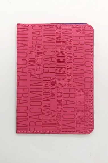 Обкладинка на паспорт-книжку "Літери" PDV-06 Color-it (6973795230508) Рожевий