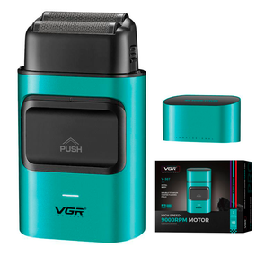 Электробритва VGR V-307 GREEN шейвер, двойное лезвие, 2000mAh, 9000 RPM