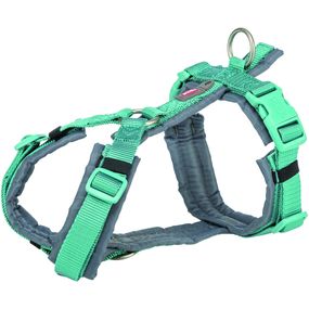 Шлея Trixie Premium для собак трекінгова XL 80–97 см 25 мм аква-графіт