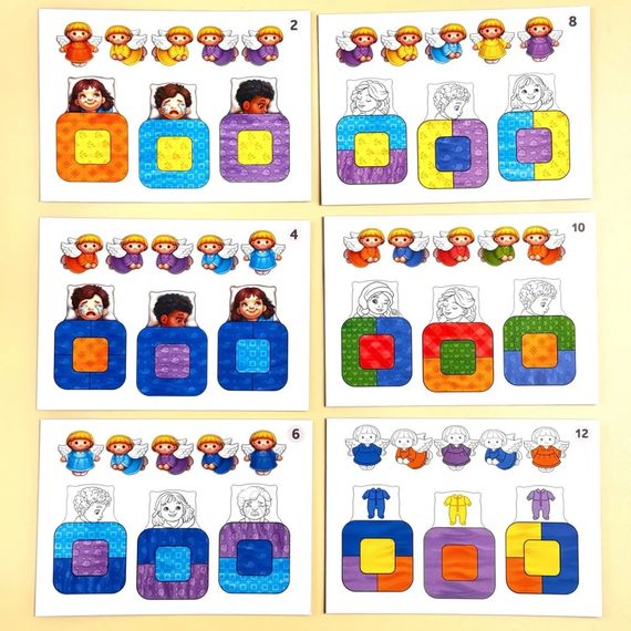 Дидактическая игра для детей "Малыши в кроватке" PSD303 (ПСД303) | Зображення 8