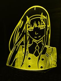 Акриловый светильник-ночник Зеро Ту 4 желтый tty-n000880