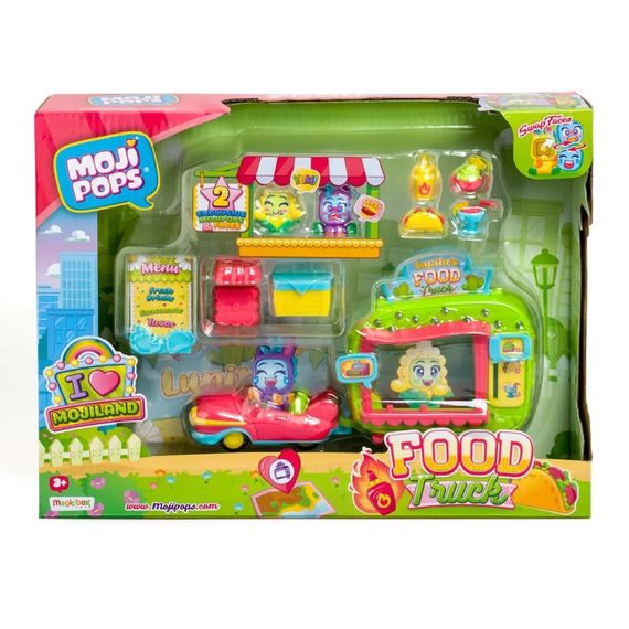 Игровой набор Фургончик с Едой Moji Pops PMPSB216IN80 (2 фигурки, аксессуары)