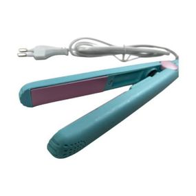 Міні-плойка прасок для волосся дорожня Make Time Бірюзовий з рожевим