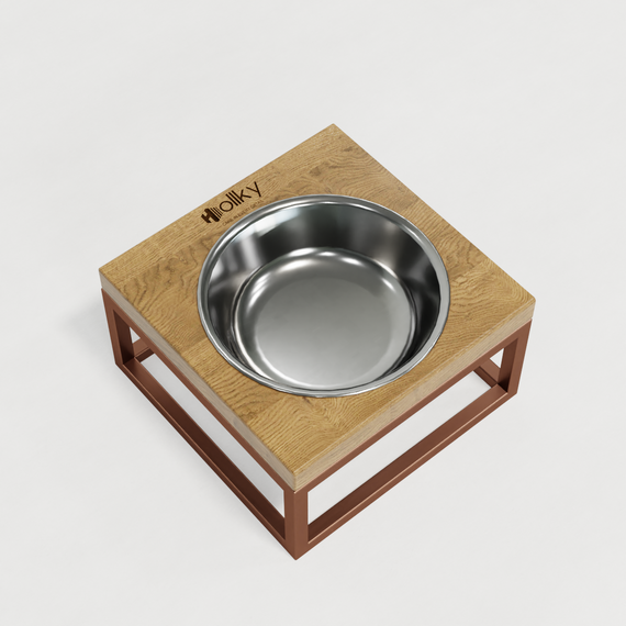 Миска на подставке для кошек и маленьких собак Hollky Base Solo S (1 × 0,45 л) Solo S-18187-GLNT | Зображення 5