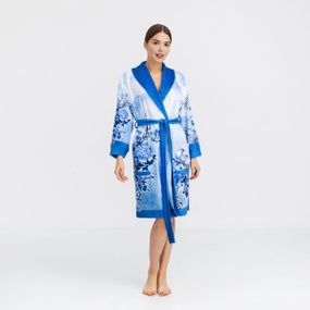 Халат жіночий з плюшевого велюру ексклюзивний Memory 18299 L-XL