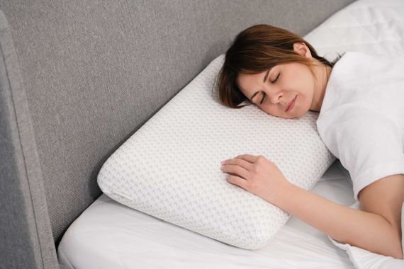 Подушка ортопедична Ardesto Sleepwell ART6040СLP 60х40х12 см біла | Зображення 6