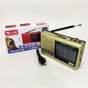 Портативная колонка радио MP3 USB Golon RX-6622. Цвет: золотой