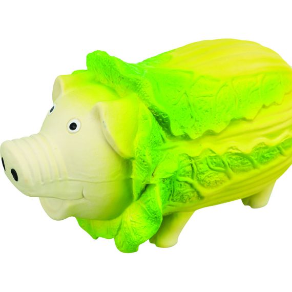 Іграшка Trixie для собак Капустяна свинка латекс 23 см світло-зелена | Зображення 1