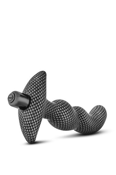 Анальна пробка вібратор масажер простати SPARK IGNITION PRV-02 CARBON FIBER — силіконова, 10 режимів | Зображення 3