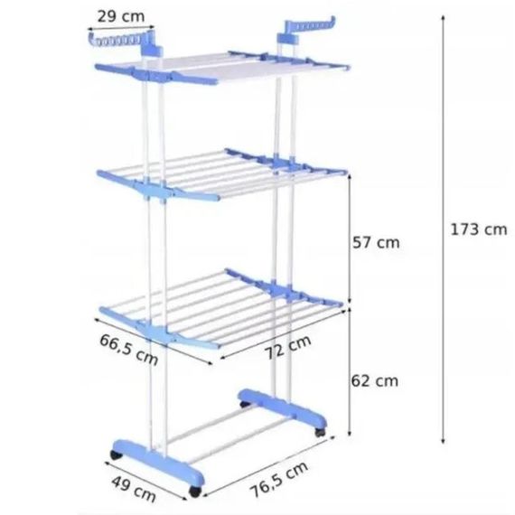 Вішалка органайзер для одягу Garment Rack, Вішала для підлоги одягу, Телескопічна стійка-вішалка RK-93 | Зображення 2