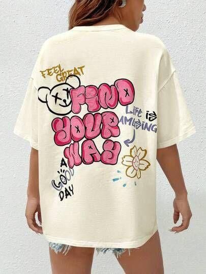 Футболка женская с принтом повседневная S Белая