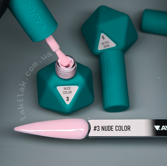 Гель-лак Victoria Avdeeva Nude Color №3 (світлий рожевий нюд) 12 мл HEMA & TPO FREE