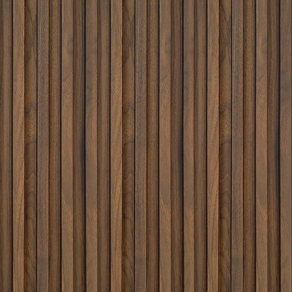 Декоративна стінова рейка каштан 3000*160*23мм (D) SW-00001536