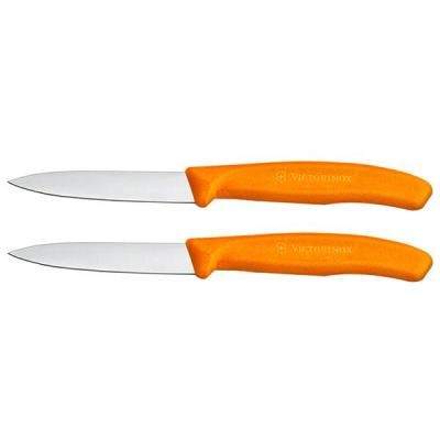 Набір ножів Victorinox SwissClassic, 8см, 2шт. в блистере, оранжевые (6.7606.L119B) | Зображення 1