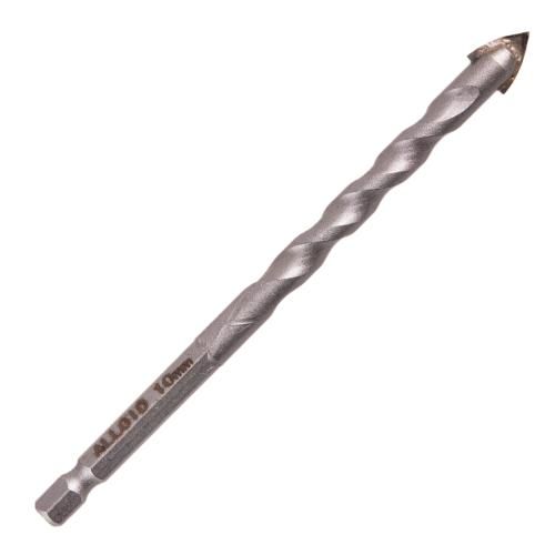 Свердло по склу та кераміці 10мм, хвостовик HEX 1/4" Alloid, L= 120mm | Зображення 3