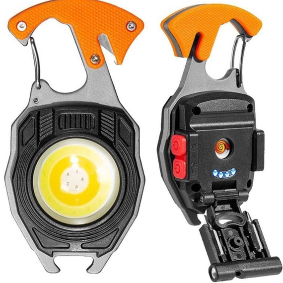 LED Ліхтар наключний 7в1, Акумуляторний ліхтар-мультитул   знижка | Зображення 2