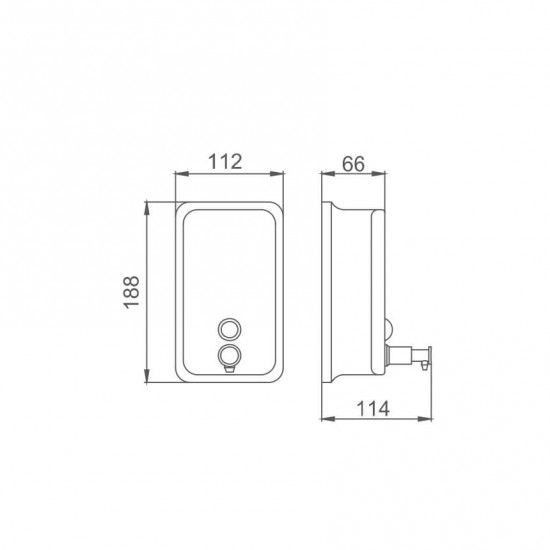 Дозатор для рідкого мила Frap F402 | Зображення 1