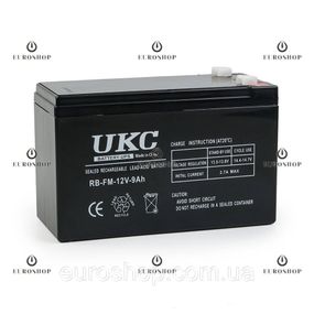 Аккумулятор UKC RB-FM-12V-9Ah, аккумуляторная батарея свинцово-кислотная, аккумулятор для бесперебойника, аккумулятор для ИБП