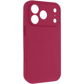 Чохол Silk Full Camera Protective (AA) NO LOGO для Apple iPhone 17 Pro / 18 Pro (6.3") Червоний / Rose Red