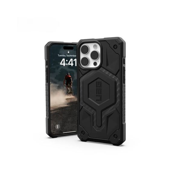Чохол до мобільного телефона UAG iPhone 16 Pro Max Monarch Carbon Fiber (114461114242) | Зображення 3